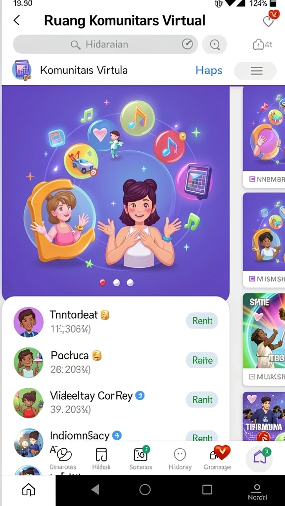 99rp - Tampilan awal aplikasi 99RP yang menarik.