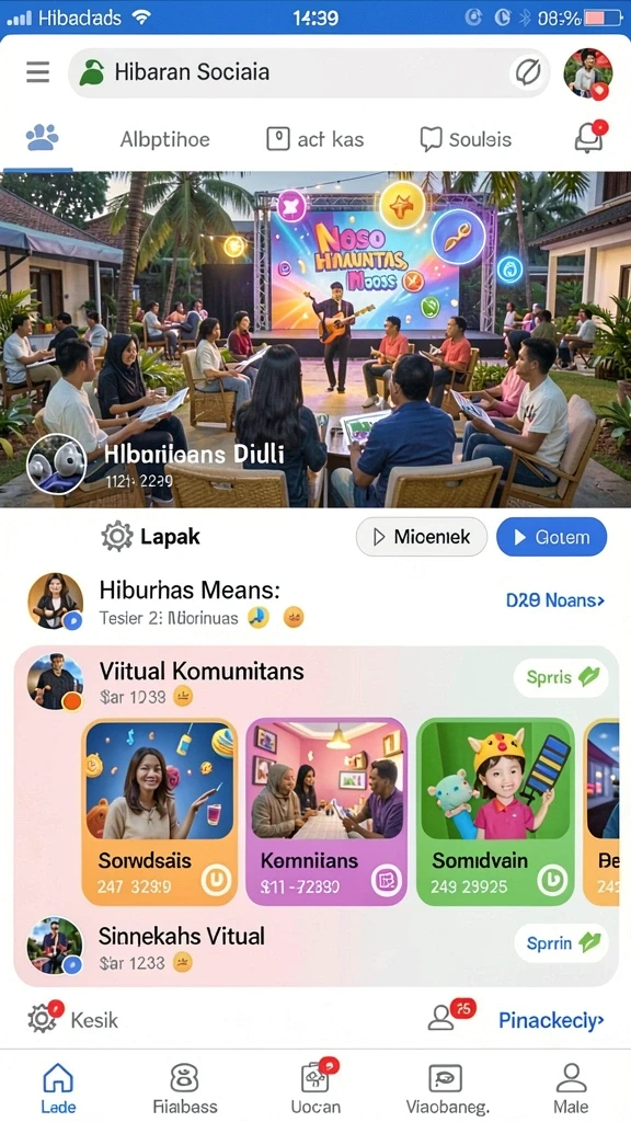 agenjitu - Tampilan awal yang menarik dengan karakter berwarna-warni.
