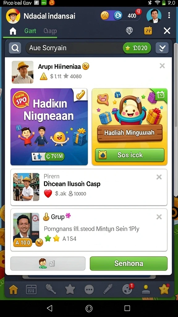 poros77 - Screenshot menampilkan karakter unik dalam permainan.